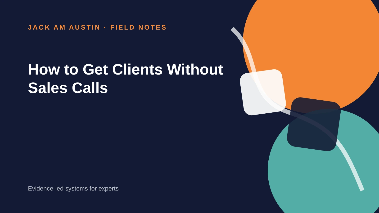 Editorial illustration of a connected known, trusted and bought client-acquisition path