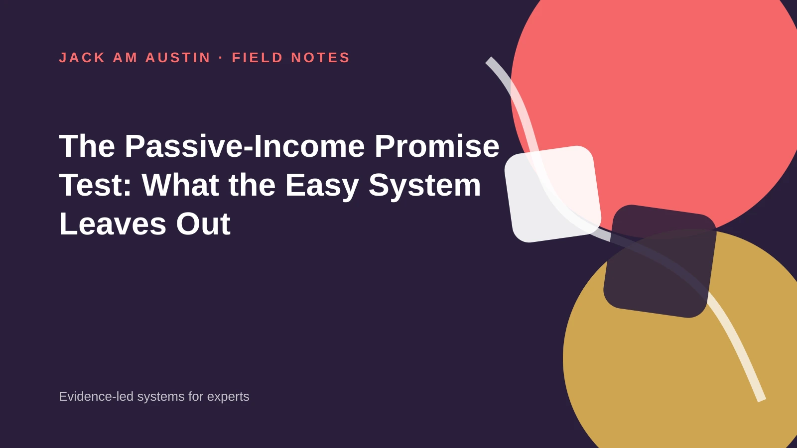 Editorial illustration of an easy-money promise opening to reveal hidden work, risk and maintenance