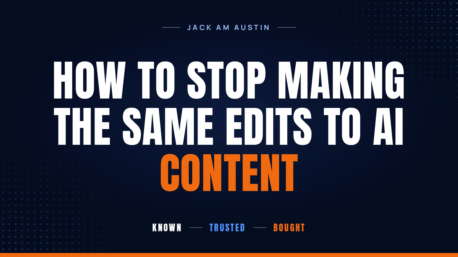 How to Stop Making the Same Edits to AI Content